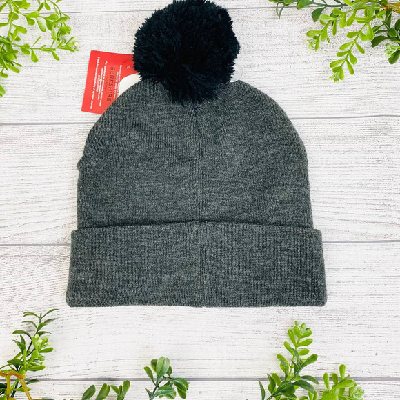 NEW GNR Knit Grey Beanie Cap OS - Picture 3 of 6